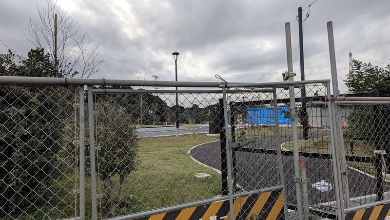 柏市布施の「柏市最終処分場跡地公園」の工事状況（2026年10月29日）