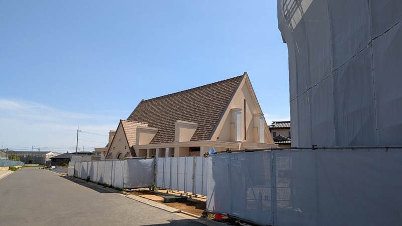 「柏の葉キャンパス」南西の191街区にゲストハウスウェディング「アコールローリエ」の工事状況（2026年4月19日）