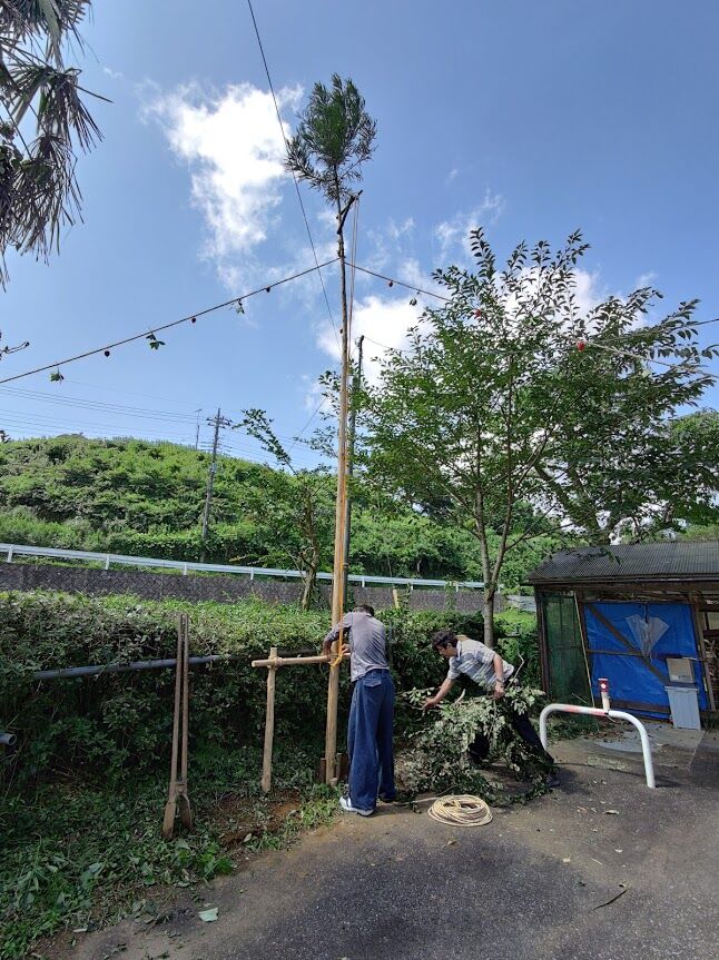 0807高灯籠作り