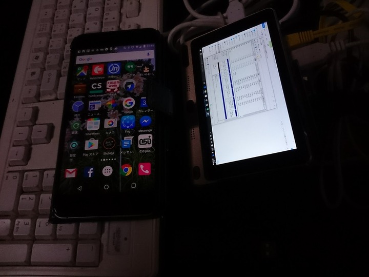 0928GOLE1とスマホ