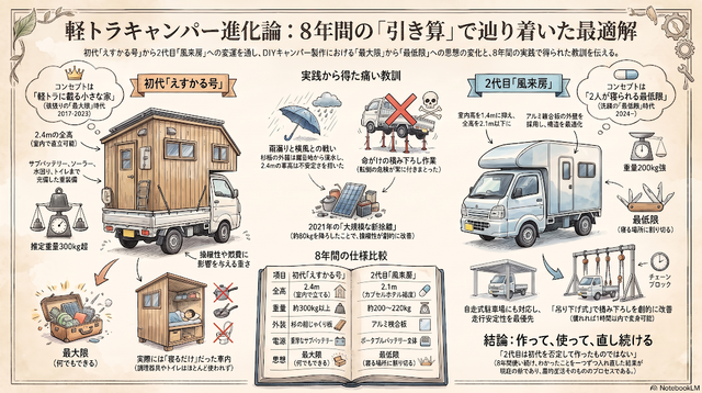 0803軽トラキャンパー_引き算の進化論 (1)