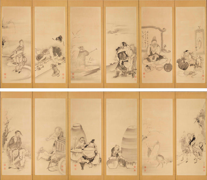 若冲と蕪村 江戸時代の画家たち」岡田美術館 : 美術散歩