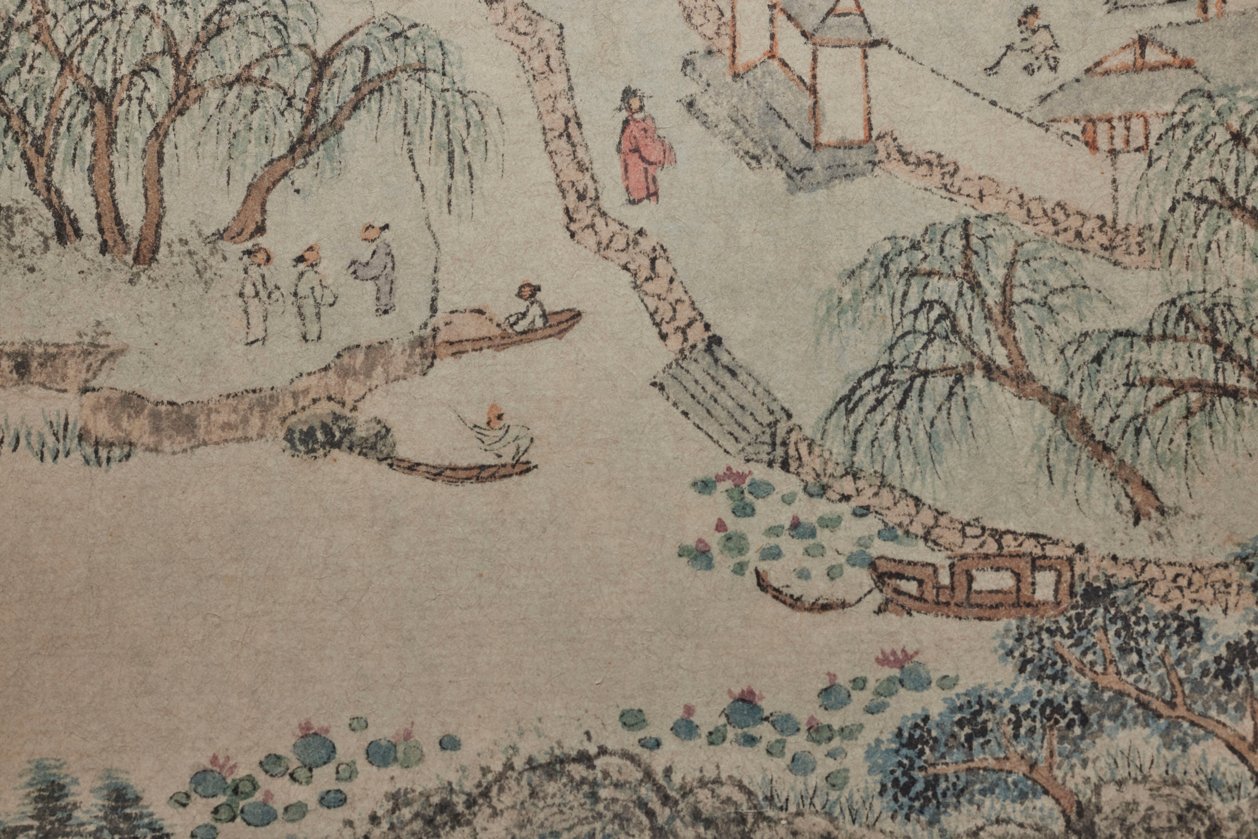 印象のデザイン 洋画家森正明 油絵 練り カラフル 富士に桜 絵画