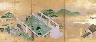 02源氏物語図屏風 狩野常信筆(左隻)相 Ⅰ期