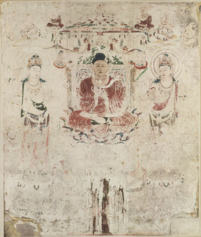1）法隆寺金堂壁画第6号壁　模写