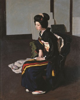 ⑨ 《日本髪の娘》