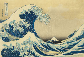 10.葛飾北斎「冨嶽三十六景　神奈川沖浪裏」吉野石膏コレクション すみだ北斎美術館寄託（通期）