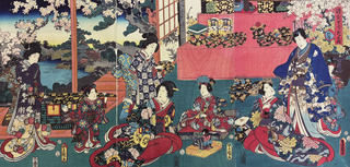 5_2国貞 源氏十二ヶ月之内 弥生調