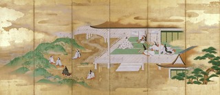 02源氏物語図屏風 狩野常信筆(右隻)相 Ⅰ期