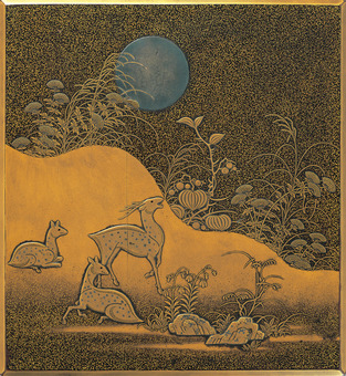 【4】春日山蒔絵硯箱