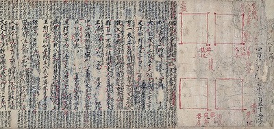 国宝 観無量寿経註(部分)