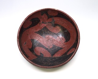 09彩文漆塗り浅鉢形土器 青森県立郷土館蔵 風韻堂コレクション