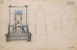 WEB用アントニ・ガウディ《クメーリャ革手袋店ショーケース、パリ万国博覧会のためのスケッチ》_
