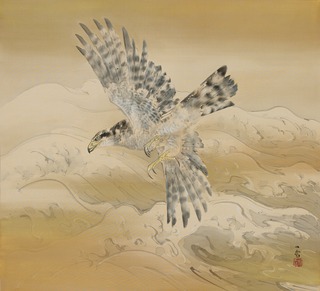 橋本関雪《俊翼》 昭和16年 福田美術館蔵　前期展示