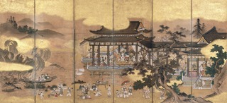 01郭子儀兒孫遊歓嬉図屏風(右隻)相 Ⅰ期