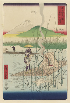 5.歌川広重「冨士三十六景　さがみ川」町田市立国際版画美術館