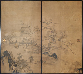 11_旧正伝院書院障壁画のうち 山水図(部分)