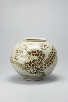 10_02346_鉄砂龍文壺_鈴木