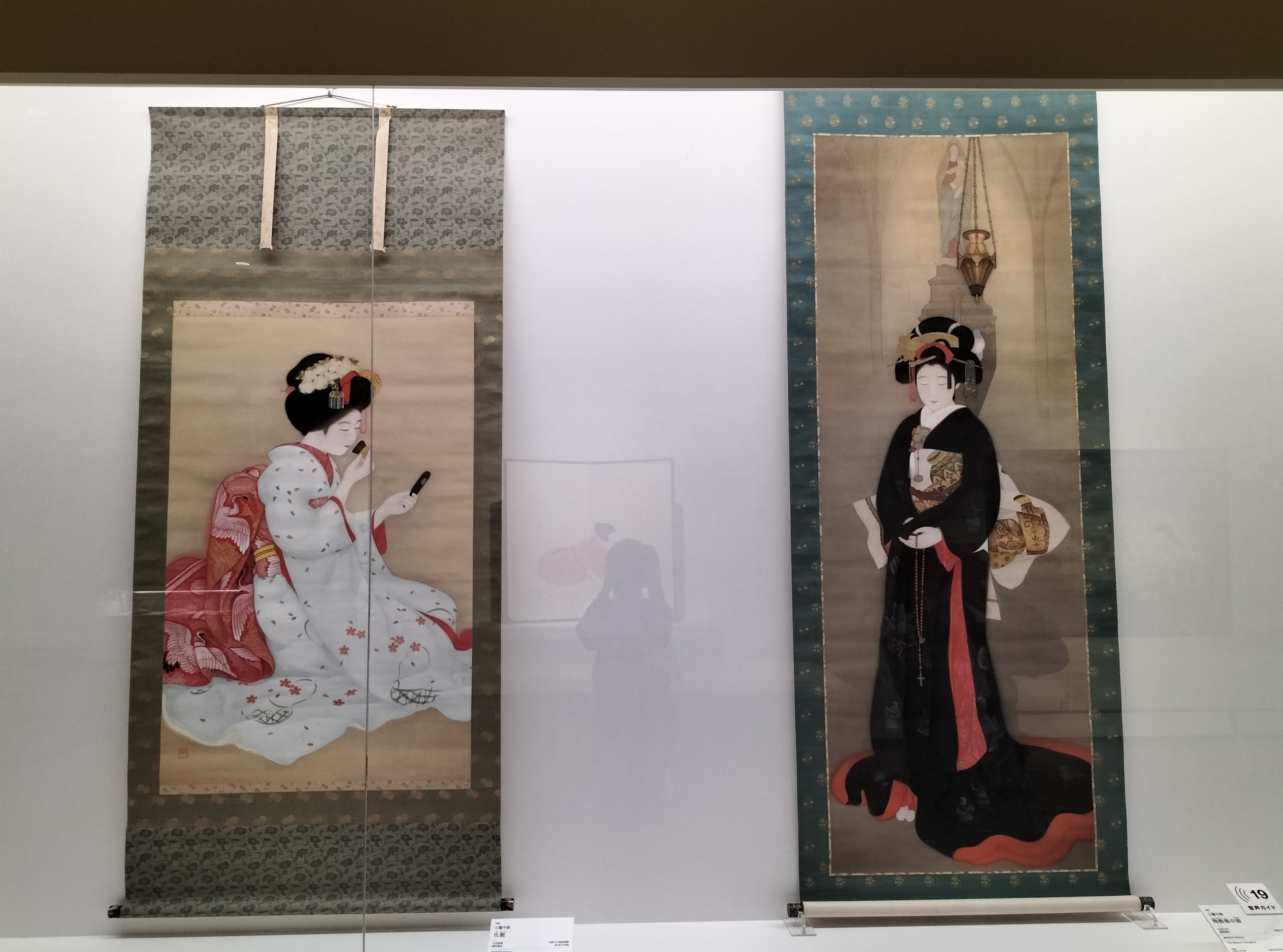 日本画 女性と提灯の風景 絵画 【公式通販】