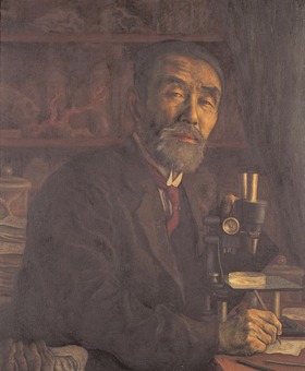 7）岸上鎌吉先生像