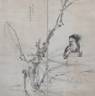 WEB用_7_曾我蕭白《柳下鬼女図屛風》