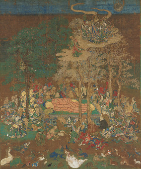 12）重要文化財　仏涅槃図