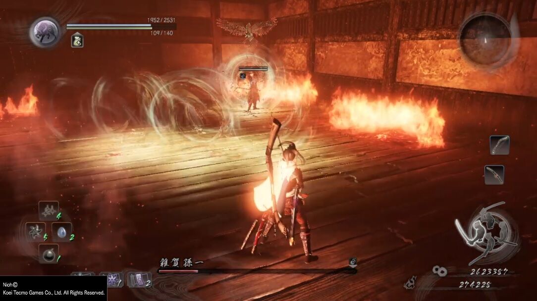 仁王ボス攻略 メインミッション 不死身の焔 雑賀孫一 の楽な倒し方 アクションゲーム苦手な人は要必見 ゲームは1日24時間