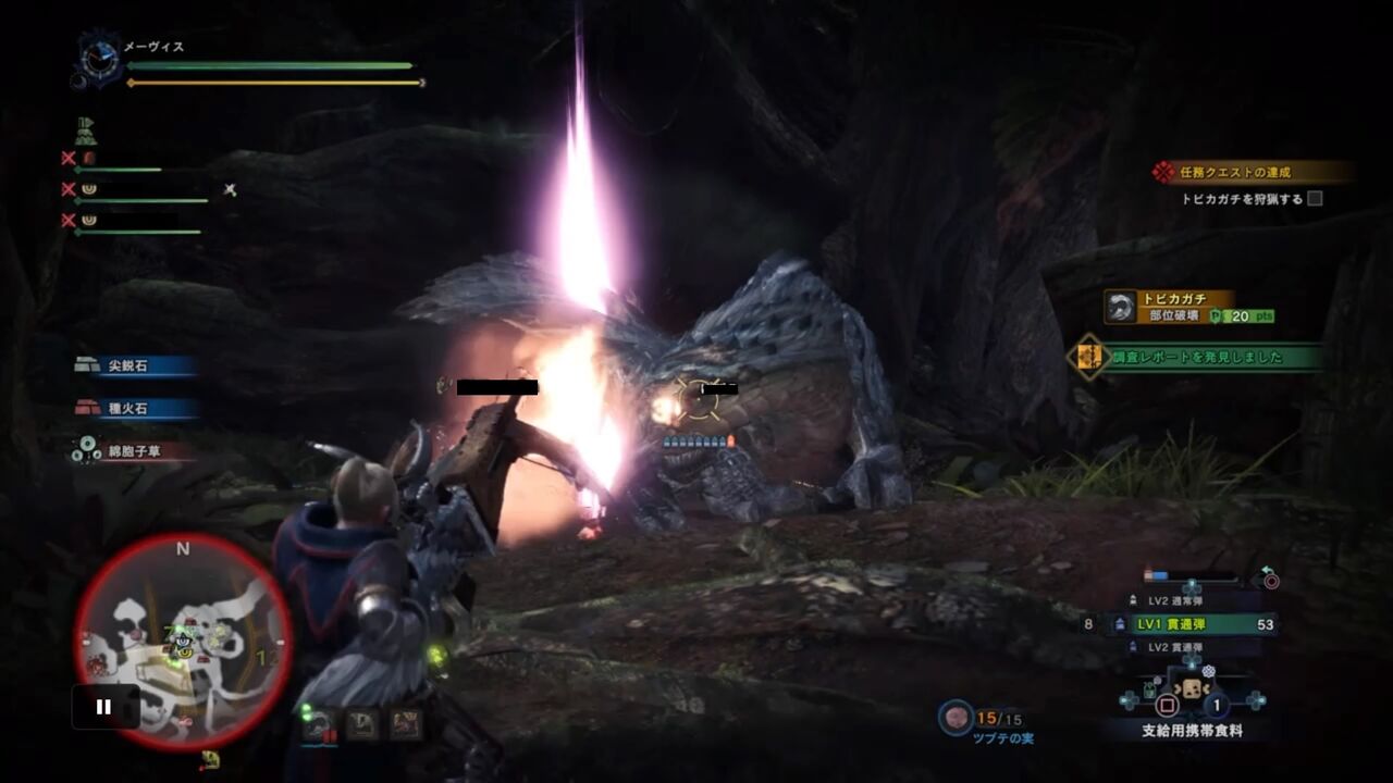 モンハンワールド アイスボーンプレイ日記3 初マルチプレイ ヘビィボウガン使い爆誕 ゲームは1日24時間