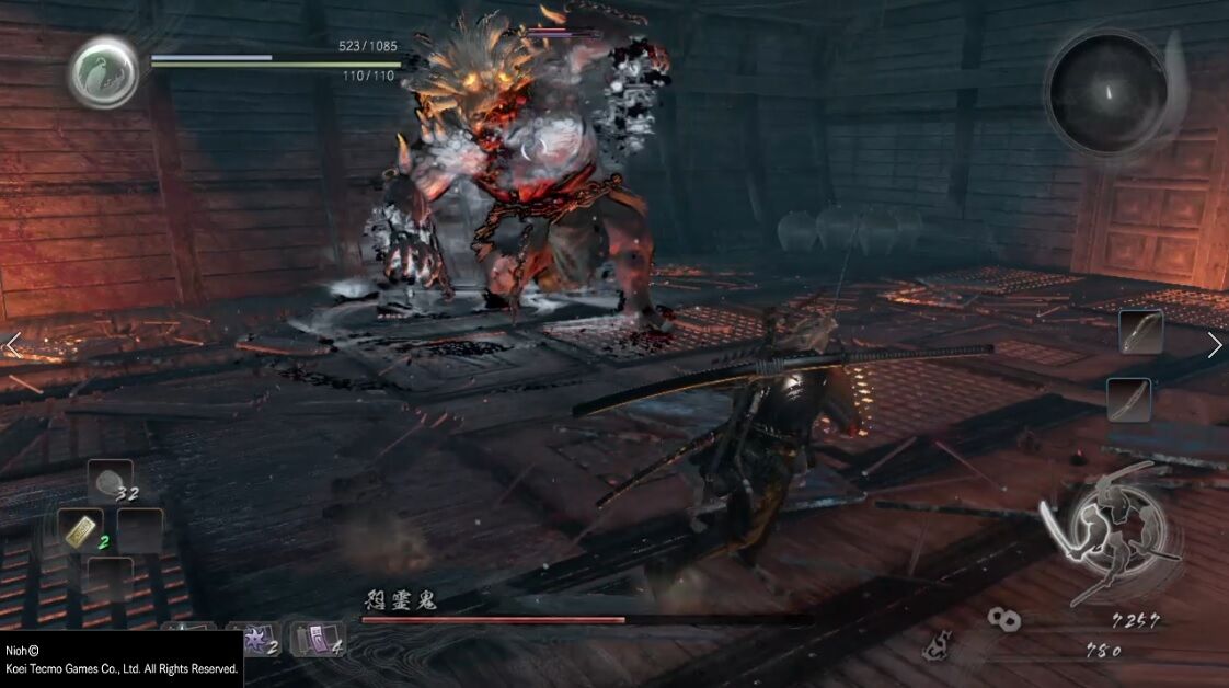 仁王ボス攻略 アクション苦手な人でも大丈夫 鬼の棲む島 怨霊鬼 の楽な倒し方 ゲームは1日24時間