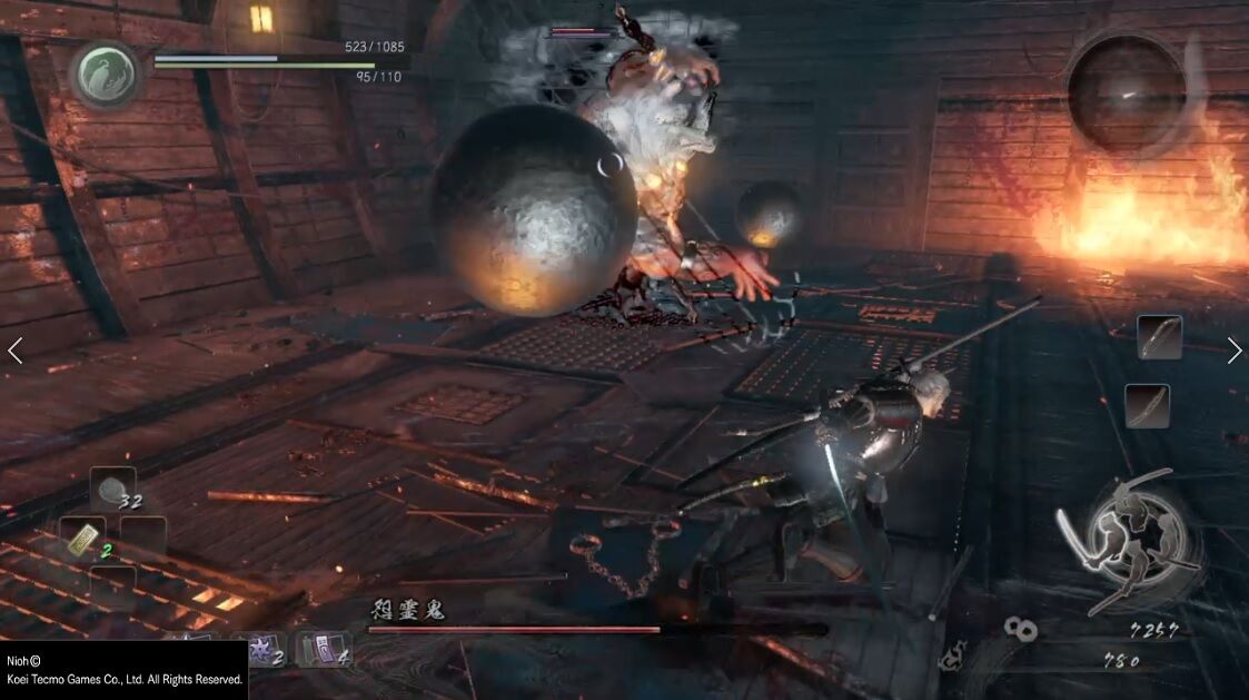 仁王ボス攻略 アクション苦手な人でも大丈夫 鬼の棲む島 怨霊鬼 の楽な倒し方 ゲームは1日24時間