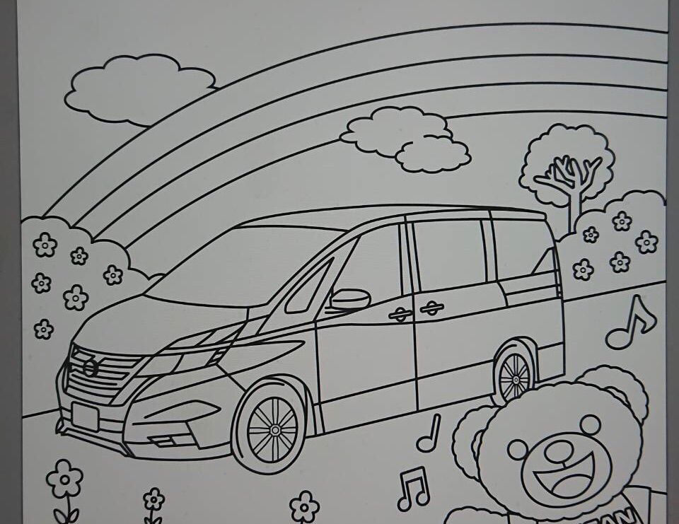 お仕事の話 車メーカーのぬりえ おいしいものと お絵かきのブログ