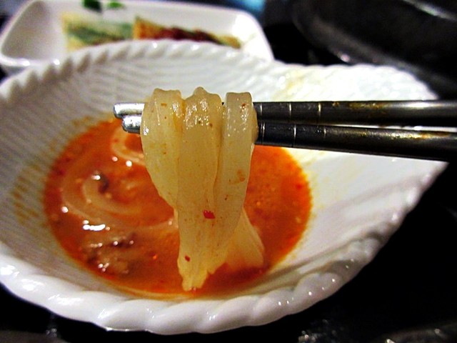 初めての韓国うどん 54歳児