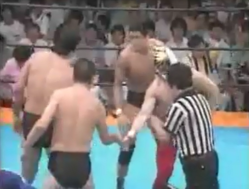 藤原喜明、前田日明 対 ザ・タイガー、高田伸彦（1984．7．23