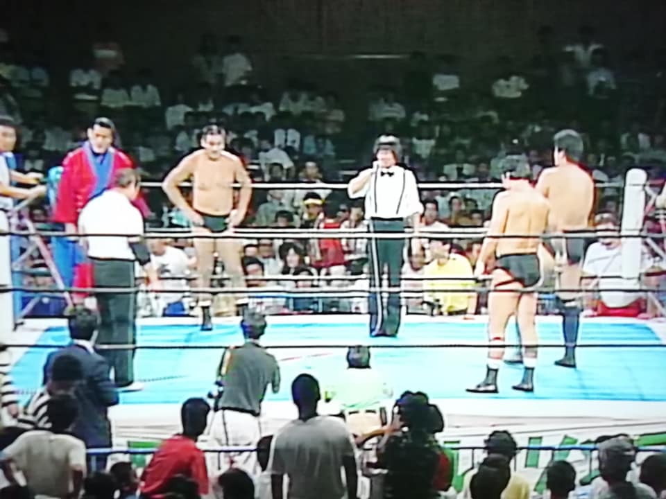 A猪木、藤原喜明 対 藤波辰巳、前田日明（1987．9．7