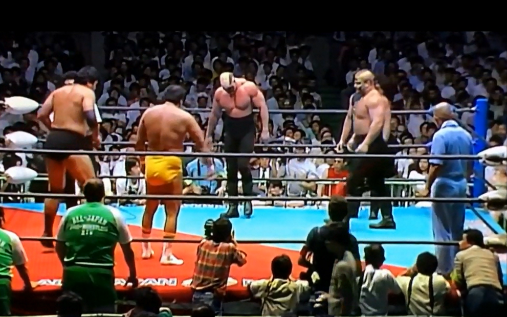 87年10月31日ザ•ロード•ウォリアーズvs鶴田&輪島組プロレスポスター 87年10月31日ザ•ロード•ウォリアーズvs鶴田&輪島組プロレスポスター