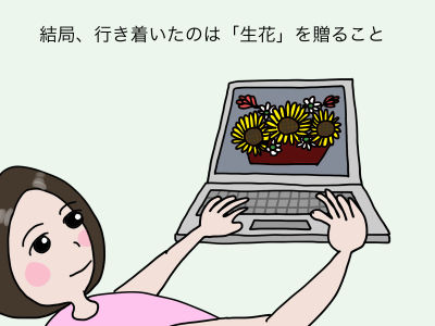 結局、行き着いたのは「生花」を贈ること