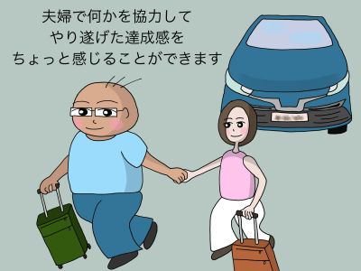夫婦で何かを協力してやり遂げた達成感をちょっと感じることができます