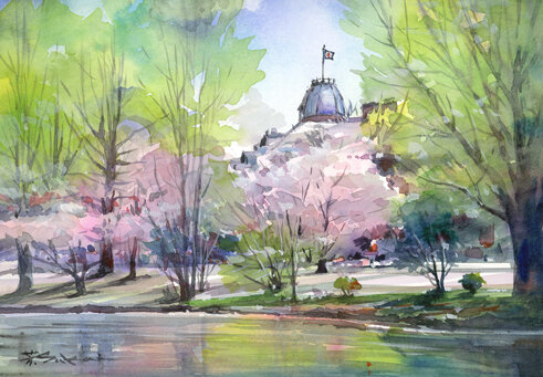 水彩画(水彩画)№166 水彩画(水彩画)№166