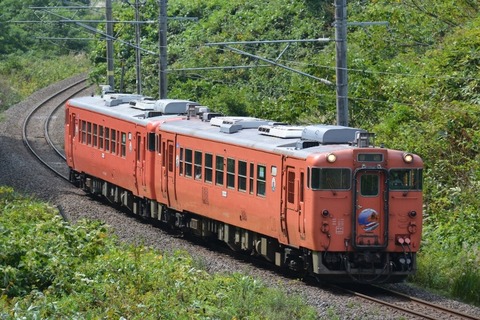 奥羽本線タラコ色キハ40