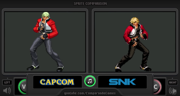 カプコン Vs Snk のドットを比較した動画が話題に 格ゲーブログ 仮