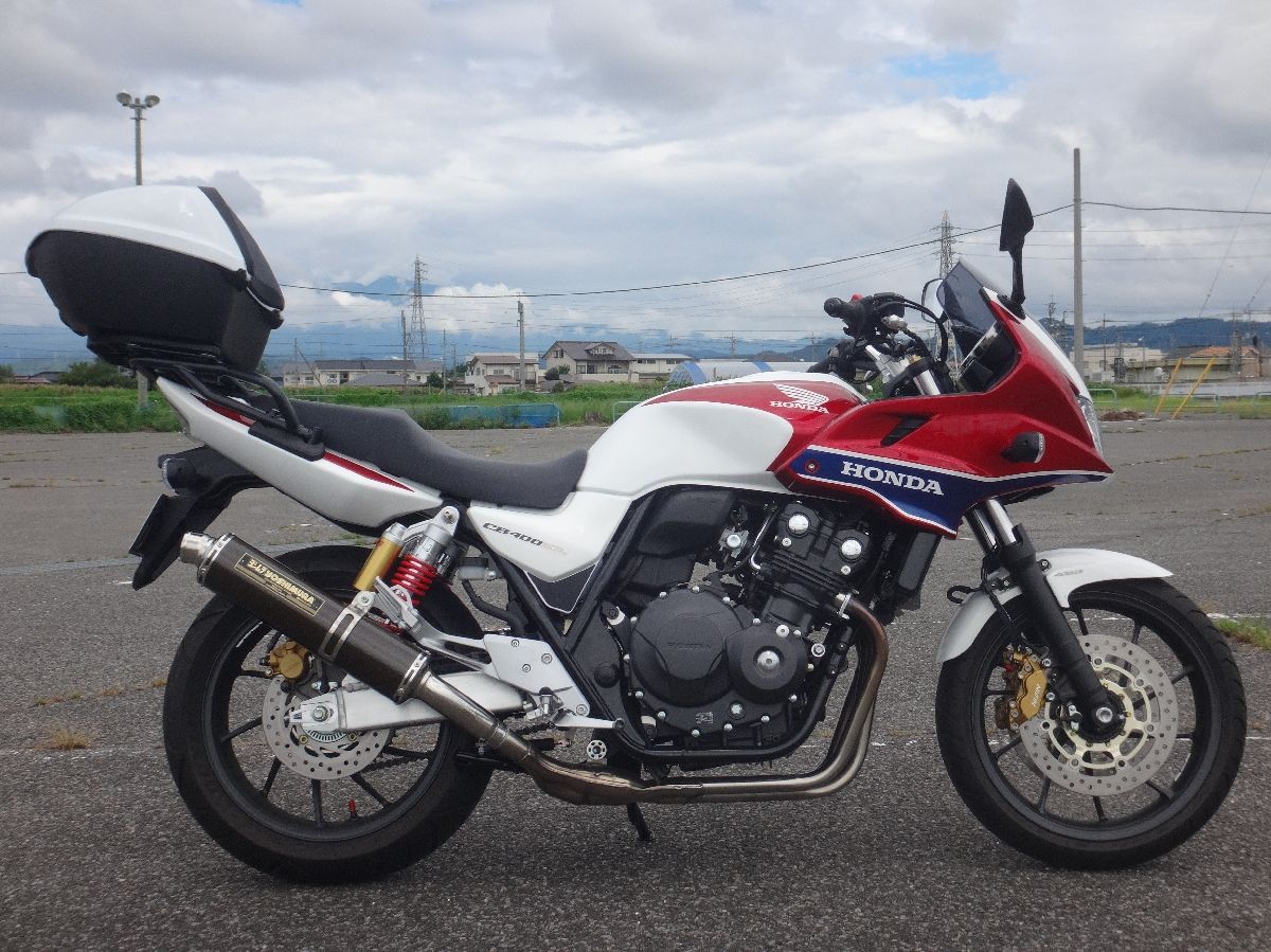 Cb400sb Nc42 にhonda純正トップボックス ゆみゆみ バイク沼の散在禄