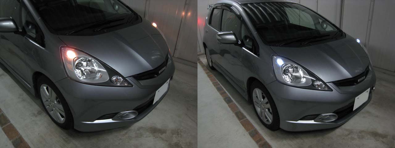 ｆｉｔ ｇｅ８ 君ポジションランプをｌｅｄに交換 ゆみゆみ バイク沼の散在禄