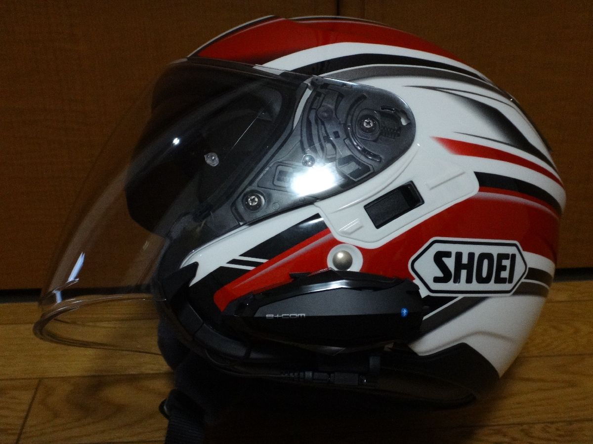 SHOEI J-CRUISEにB+COMのSB5X付けてみた! : ゆみゆみ@バイク沼の散在禄 SHOEI J-CRUISEにB+COMのSB5X付けてみた! : ゆみゆみ@バイク沼の散在禄
