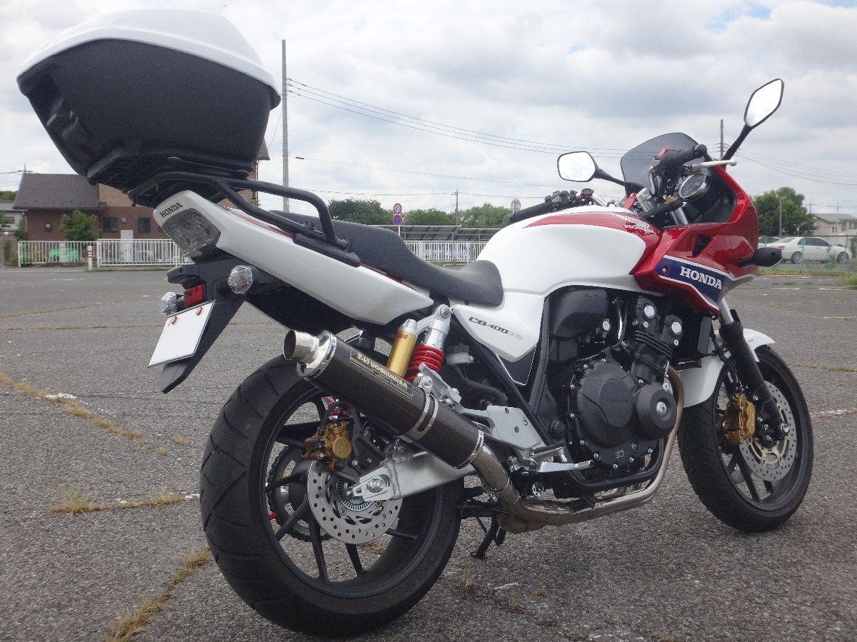 Cb400sb Nc42 にhonda純正トップボックス ゆみゆみ バイク沼の散在禄