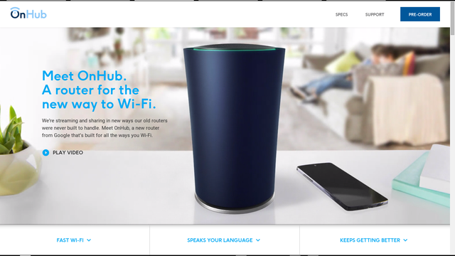 Wi-Fiルーター OnHub