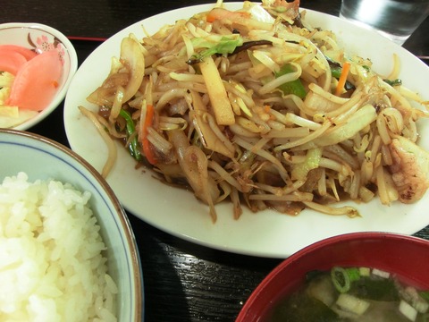 駅前食堂野菜炒め