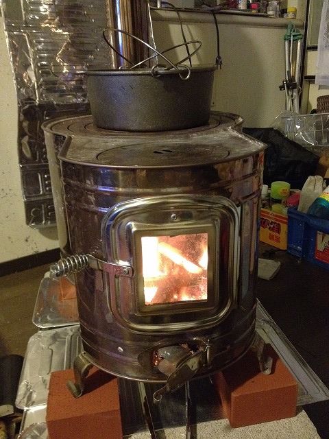 チキチキ号奮戦記 薪ストーブの燃焼実験