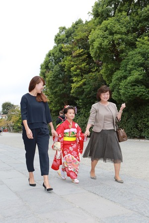 鶴岡八幡宮七五三写真3