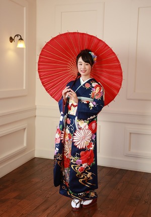 成人式振袖前撮りスタジオ撮影