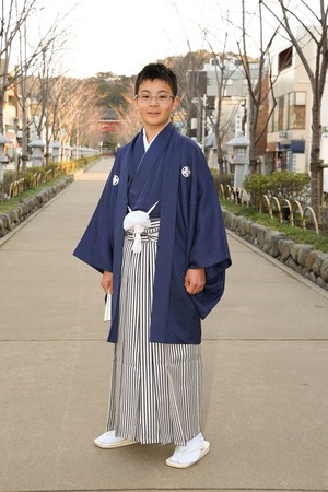 鎌倉小学生卒業袴男児7